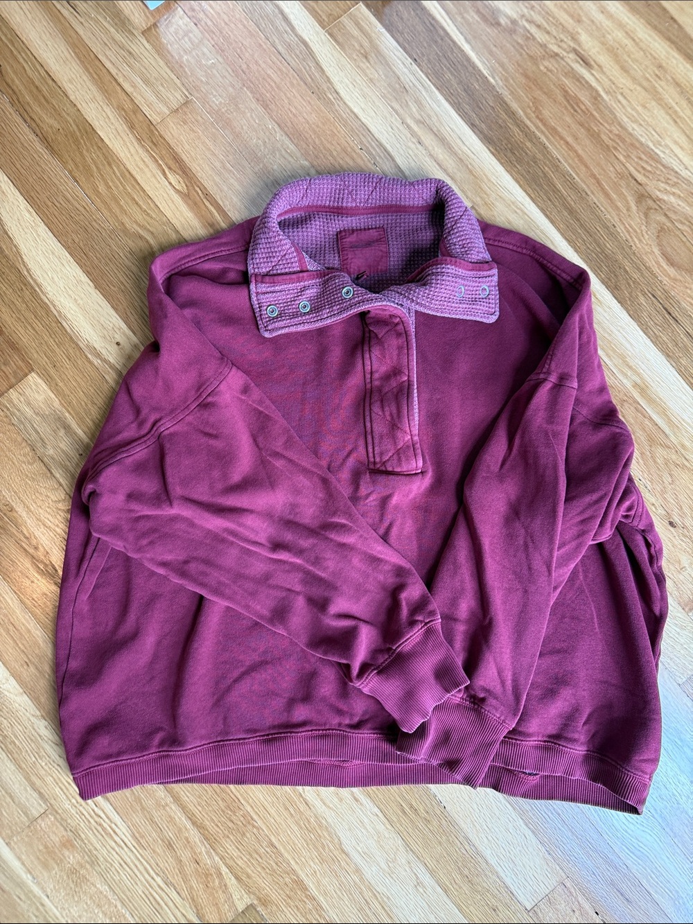 aerie Pullover Sweatshirt in Deep Berry